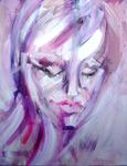 'Paola thinking' oil on canvas 50cmx40cm £575